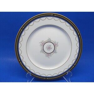 Gorham Golden Ribbon Edge 7 7/8"" Fine China Salad Plate EUC Made In The USA